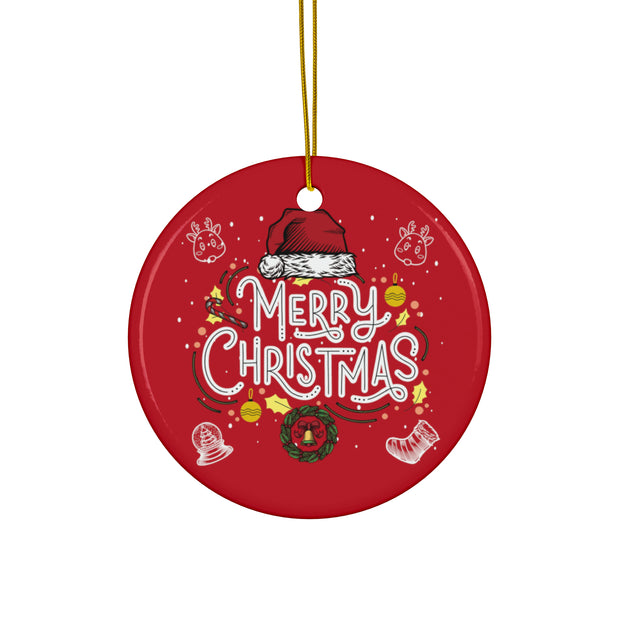 Merry Christmas Ceramic Ornaments holidays ornaments tree decoration ornament(1pc, 3pcs, 5pcs, 10pcs)