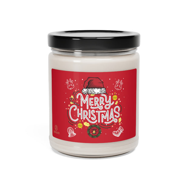 Merry Christmas Scented Soy Candle, 9oz perfect gift present Christmas Decor - Merry Christmas - Holiday Decoration, Xmas Gift, Holiday Candle, Holiday Decor, Christmas Candle, Funny Candles For Women