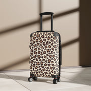 Leopard Print Suitcase, Leopard Print luggage on wheels, , luggage with lock, unique luggage, luggage with swivel, travel style, travel bag, weekender bag, spinner