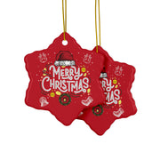 Merry Christmas Ceramic Ornaments holidays ornaments tree decoration ornament(1pc, 3pcs, 5pcs, 10pcs)