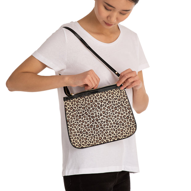 Stylish Leopard Print Small Shoulder Bag, Animal Print Crossbody Purse, Compact Shoulder Handbag, Trendy Women's Fashion, Fashionable Leopard Bag Small Shoulder Bag