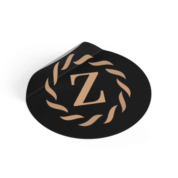 Zenglitz Home of Glamour Round Vinyl Stickers