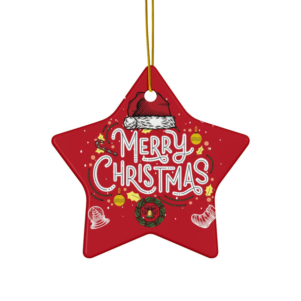 Merry Christmas Ceramic Ornaments holidays ornaments tree decoration ornament(1pc, 3pcs, 5pcs, 10pcs)