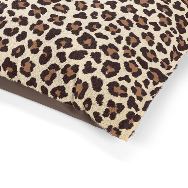 Animal Leopard Print Pet | Bed Soft Fluffy Dog Bed | Comfy Cozy Bed | Dog Bedding | Cat Bedding