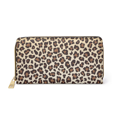 Women Leopard Print Wallet, Animal Print, Leopard Gift For Her Zipper Wallet