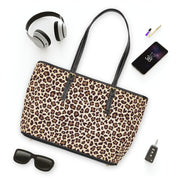 Leopard PU Leather Shoulder Bag - Leopard All Over Print - Leopard Leather Shoulder Bag - Leopard Print Purse - Leopard Print Bag - Cheetah Print Shoulder Bag