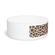 Modern Leopard Print Pet Bowl, Posh Pet Bowl, Chic Cat Food Dish, Food and Water Bowls for Dogs, Ceramic Pet Bowl, Glam Pet Bowl