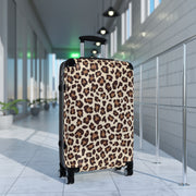 Leopard Print Suitcase, Leopard Print luggage on wheels, , luggage with lock, unique luggage, luggage with swivel, travel style, travel bag, weekender bag, spinner