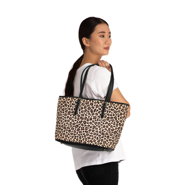 Leopard PU Leather Shoulder Bag - Leopard All Over Print - Leopard Leather Shoulder Bag - Leopard Print Purse - Leopard Print Bag - Cheetah Print Shoulder Bag