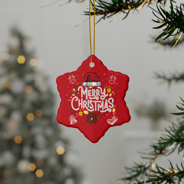 Merry Christmas Ceramic Ornaments holidays ornaments tree decoration ornament(1pc, 3pcs, 5pcs, 10pcs)