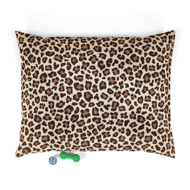 Animal Leopard Print Pet | Bed Soft Fluffy Dog Bed | Comfy Cozy Bed | Dog Bedding | Cat Bedding