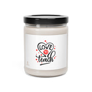 Fuel The Passion: "Love to Teach" Scented Candle for Educators | Love to Teach Soy Candle Gift (9oz)