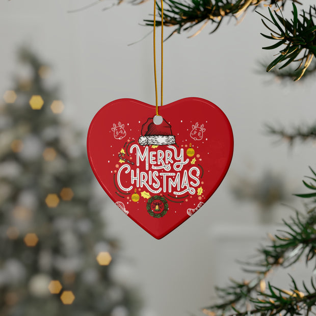 Merry Christmas Ceramic Ornaments holidays ornaments tree decoration ornament(1pc, 3pcs, 5pcs, 10pcs)