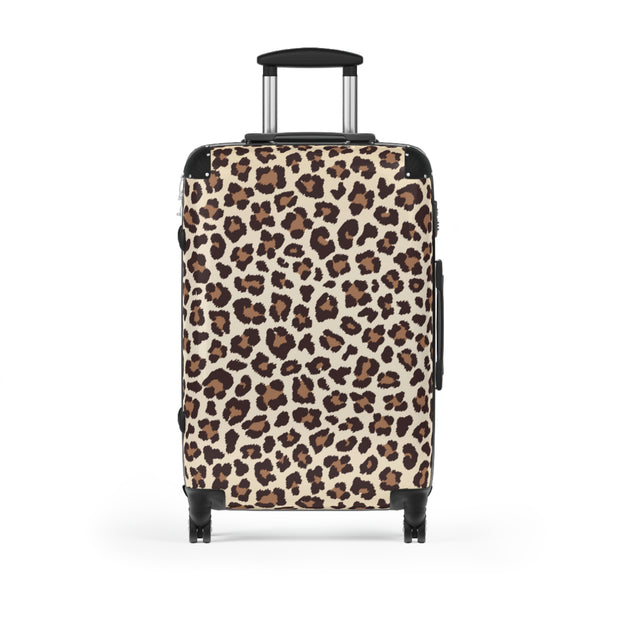 Leopard Print Suitcase, Leopard Print luggage on wheels, , luggage with lock, unique luggage, luggage with swivel, travel style, travel bag, weekender bag, spinner