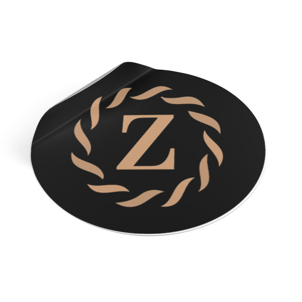 Zenglitz Home of Glamour Round Vinyl Stickers