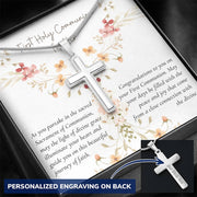 Celebrate This Special Occasion with a Personalized First Holy Communion Cross Necklace