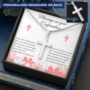 Celebrate Faith with a Personalized His/Hers Confirmation Cross Necklace: Blessings and Inspiration