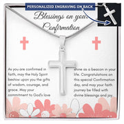 Celebrate Faith with a Personalized His/Hers Confirmation Cross Necklace: Blessings and Inspiration