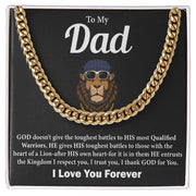 To My Dad |Cuban Link Chain