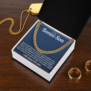 To My Bonus Son |Cuban Link | Cuban Link Chain