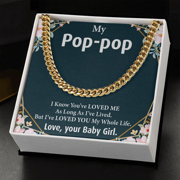 To Pop Pop| Cuban Link Chain