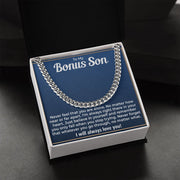 To My Bonus Son |Cuban Link | Cuban Link Chain