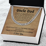 To My Uncle Dad|Cuban Link Chain