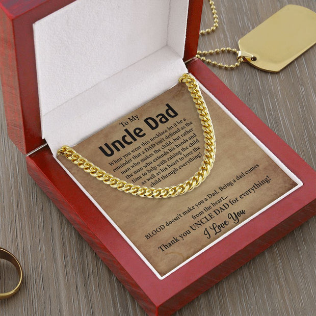 To My Uncle Dad|Cuban Link Chain