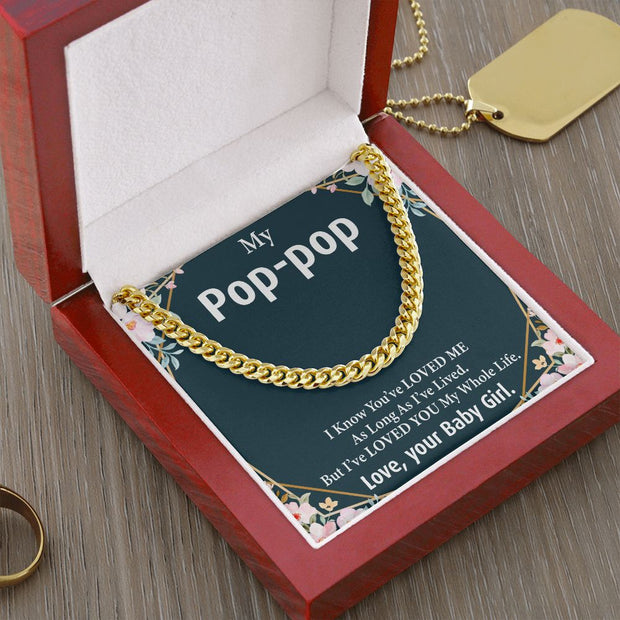 To Pop Pop| Cuban Link Chain