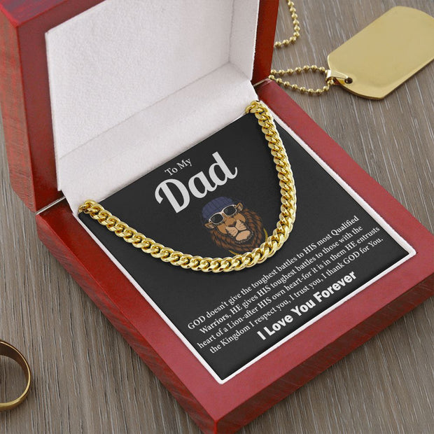 To My Dad |Cuban Link Chain