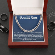 To My Bonus Son |Cuban Link | Cuban Link Chain