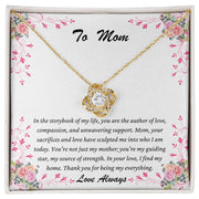 Celebrate Mom with Love Knot Necklace & a Heartfelt Message