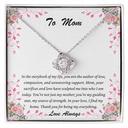 Celebrate Mom with Love Knot Necklace & a Heartfelt Message