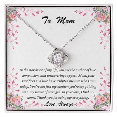 Celebrate Mom with Love Knot Necklace & a Heartfelt Message