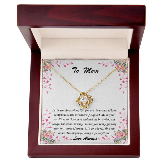 Celebrate Mom with Love Knot Necklace & a Heartfelt Message