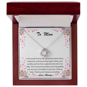 Celebrate Mom with Love Knot Necklace & a Heartfelt Message