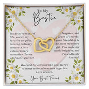 Celebrate Besties with Interlocking Hearts & a Sweet Message