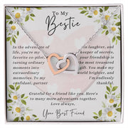 Celebrate Besties with Interlocking Hearts & a Sweet Message