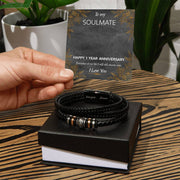 To My Soulmate: Love You Forever Bracelet