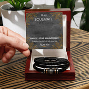 To My Soulmate: Love You Forever Bracelet