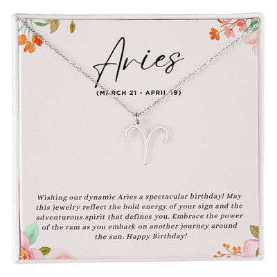 Celebrate Her Fiery Spirit with a Personalized Zodiac Necklace: Happy Birthday, Aries!