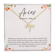 Celebrate Her Fiery Spirit with a Personalized Zodiac Necklace: Happy Birthday, Aries!