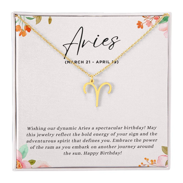 Celebrate Her Fiery Spirit with a Personalized Zodiac Necklace: Happy Birthday, Aries!