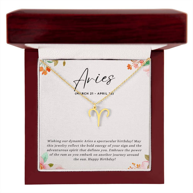 Celebrate Her Fiery Spirit with a Personalized Zodiac Necklace: Happy Birthday, Aries!