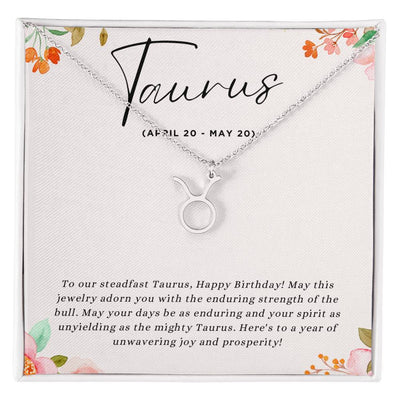 Celebrate Her Grounded Spirit with a Personalized Zodiac Necklace: Happy Birthday, Taurus!