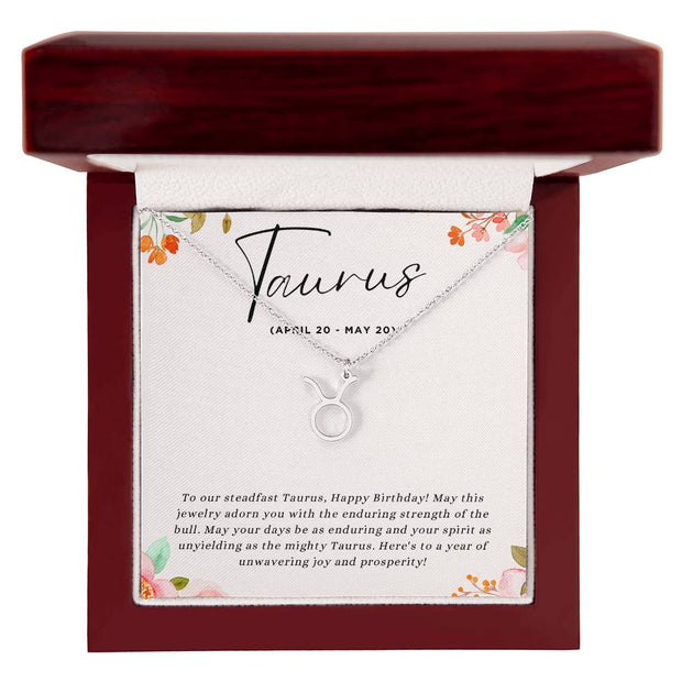 Celebrate Her Grounded Spirit with a Personalized Zodiac Necklace: Happy Birthday, Taurus!