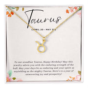 Celebrate Her Grounded Spirit with a Personalized Zodiac Necklace: Happy Birthday, Taurus!