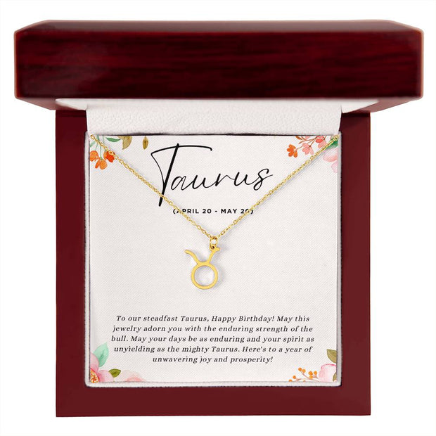 Celebrate Her Grounded Spirit with a Personalized Zodiac Necklace: Happy Birthday, Taurus!