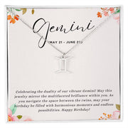 Celebrate Her Sparkling Spirit with a Personalized Zodiac Necklace: Happy Birthday, Gemini!