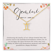 Celebrate Her Sparkling Spirit with a Personalized Zodiac Necklace: Happy Birthday, Gemini!